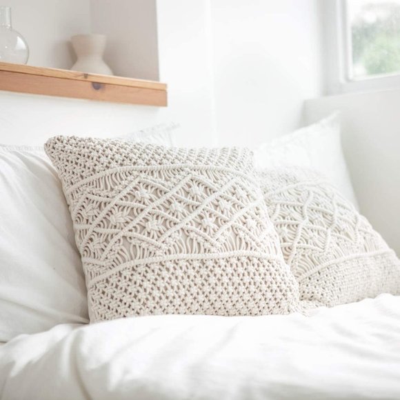 Other - 🌻NEW🌻Macrame Boho Farmhouse Pillow Cover